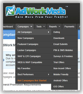 ad work media dashboard
